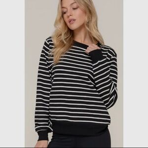 NWT: Striped Crewneck Sweatshirt